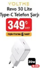 VOLTME REVO 30 LİTE TYPE-C TELEFON ŞARJ CİHAZI 30 W